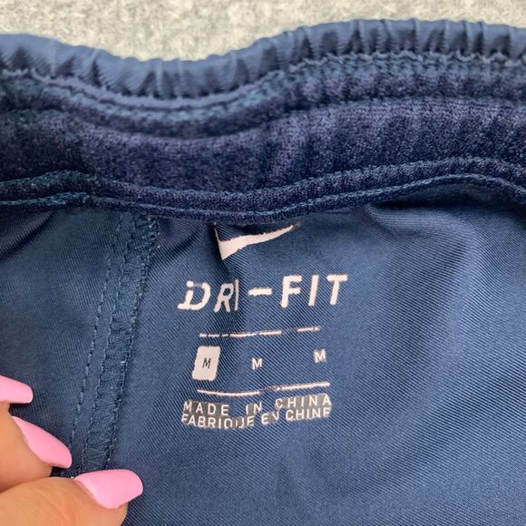 Nike Tennis Short Mens M Medium Navy Court Dry Dri Fit Drawstring Elastic Waist - Picture 5 of 13